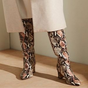 👢Alex Marie Pamilla Snake Print Tall Shaft Boots👢